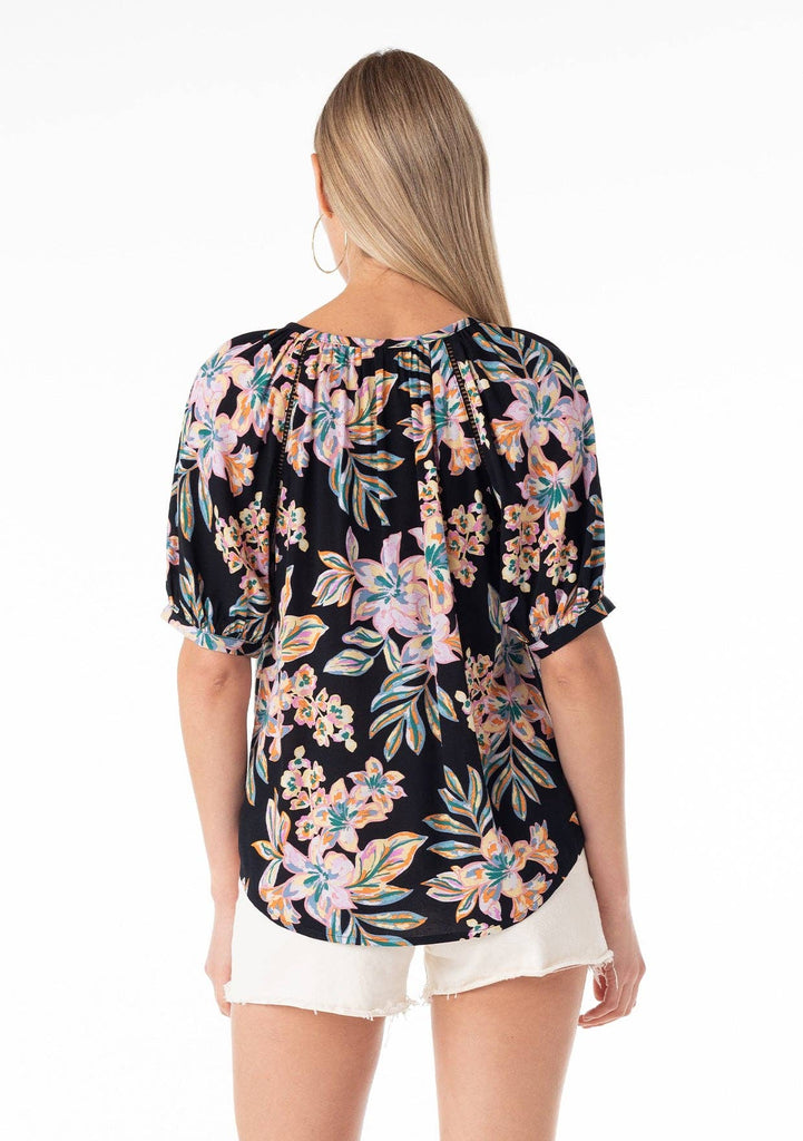 Tropical Night Garden Blouse