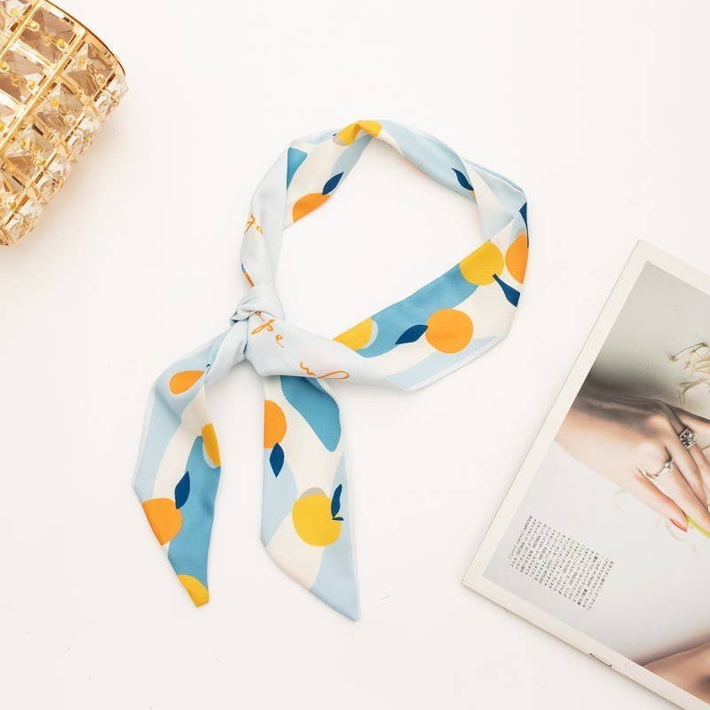 Silky Twilly Scarf: Soft Focus Floral