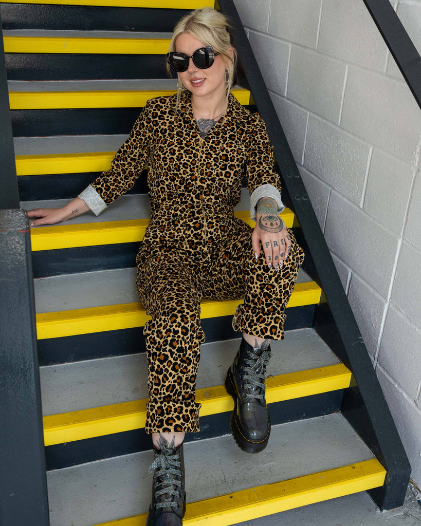 Classic Leopard Print Boiler Suit