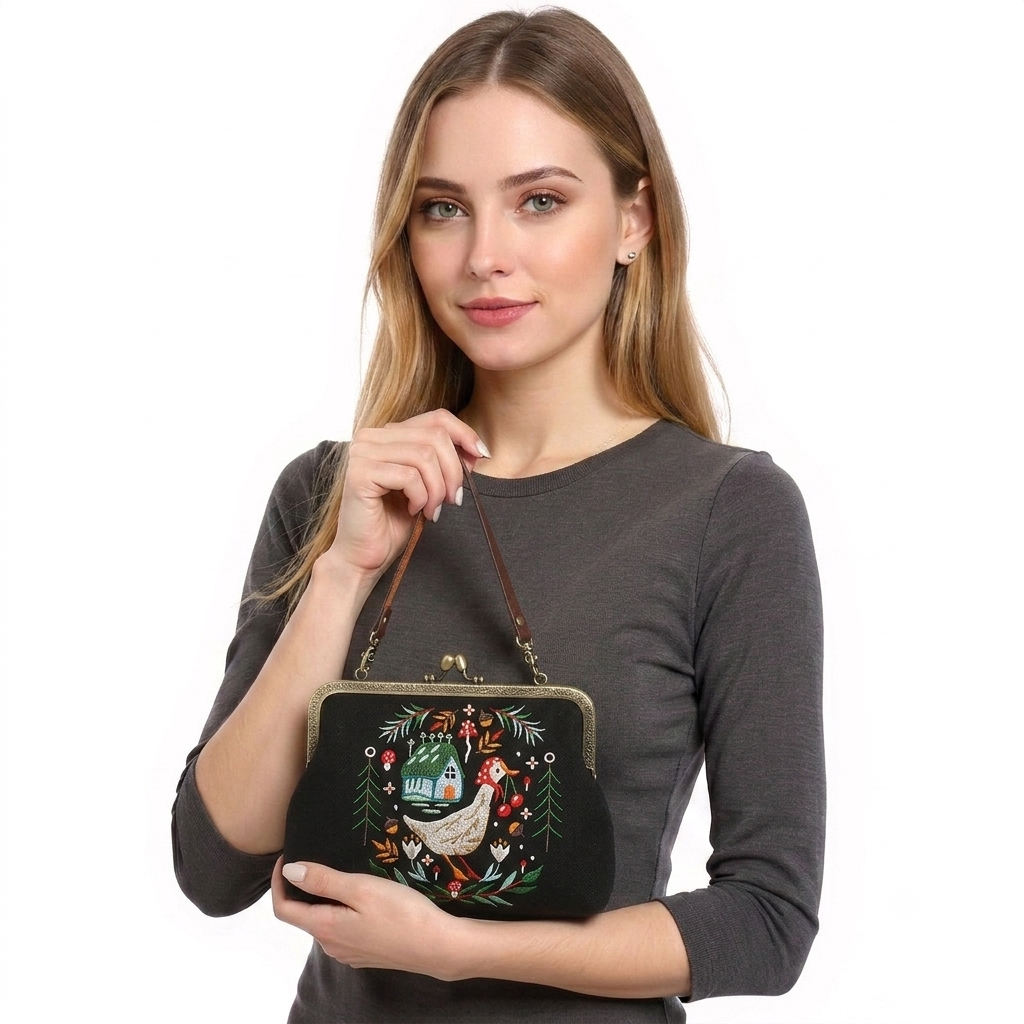 Pretty Goose Kisslock Purse
