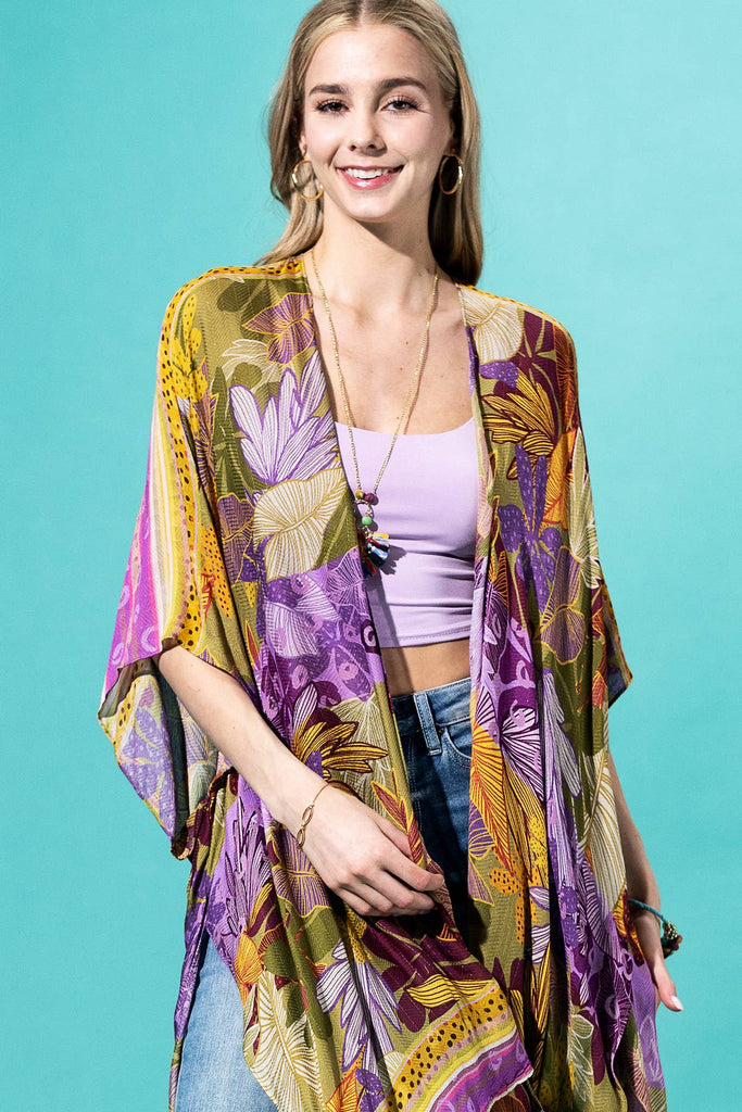Safari Kimono: Amethyst Grove