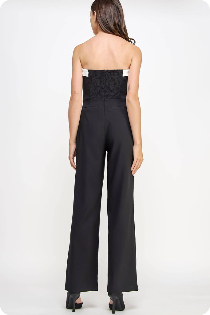 Tailored Tuxedo Jumpsuit