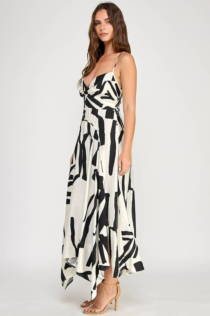 Abstract Attraction Maxi Dress