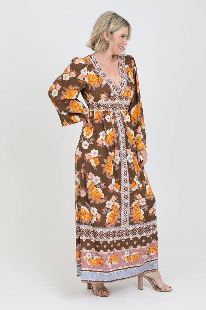 Retro Romp Boho Maxi Dress