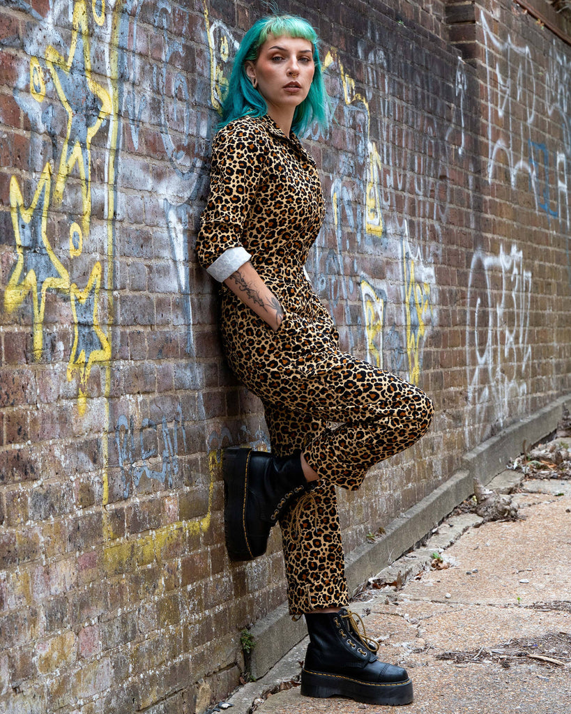 Classic Leopard Print Boiler Suit