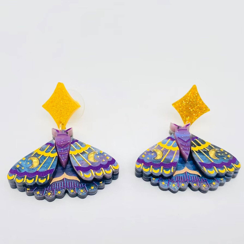 Mysterious Moth Earrings