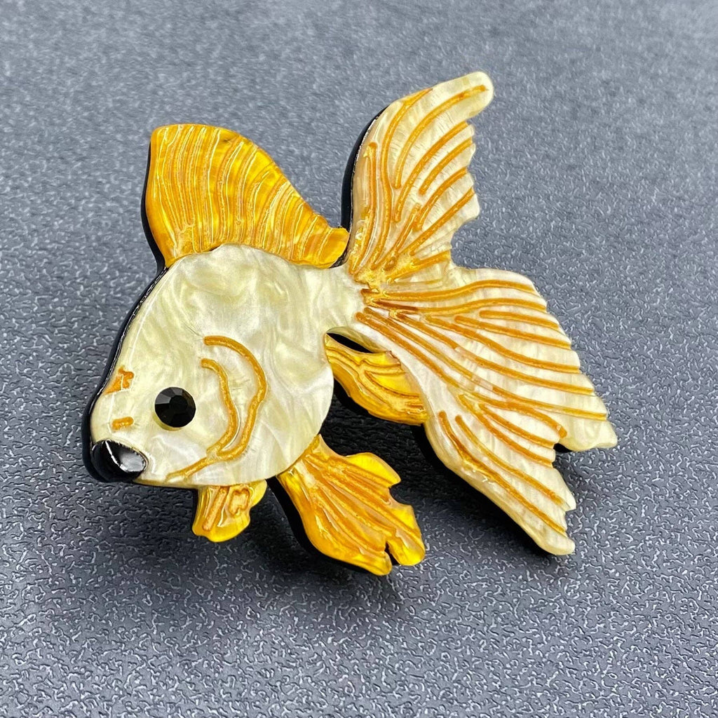 Acrylic Goldfish Brooch