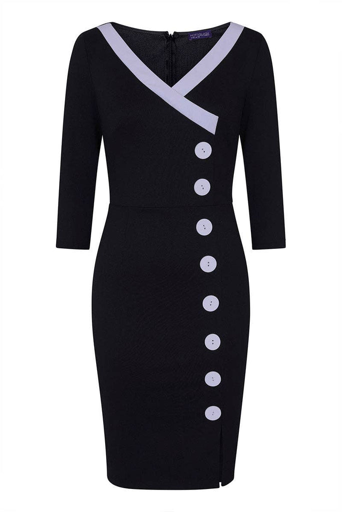 Cute As a Button Wiggle Dress