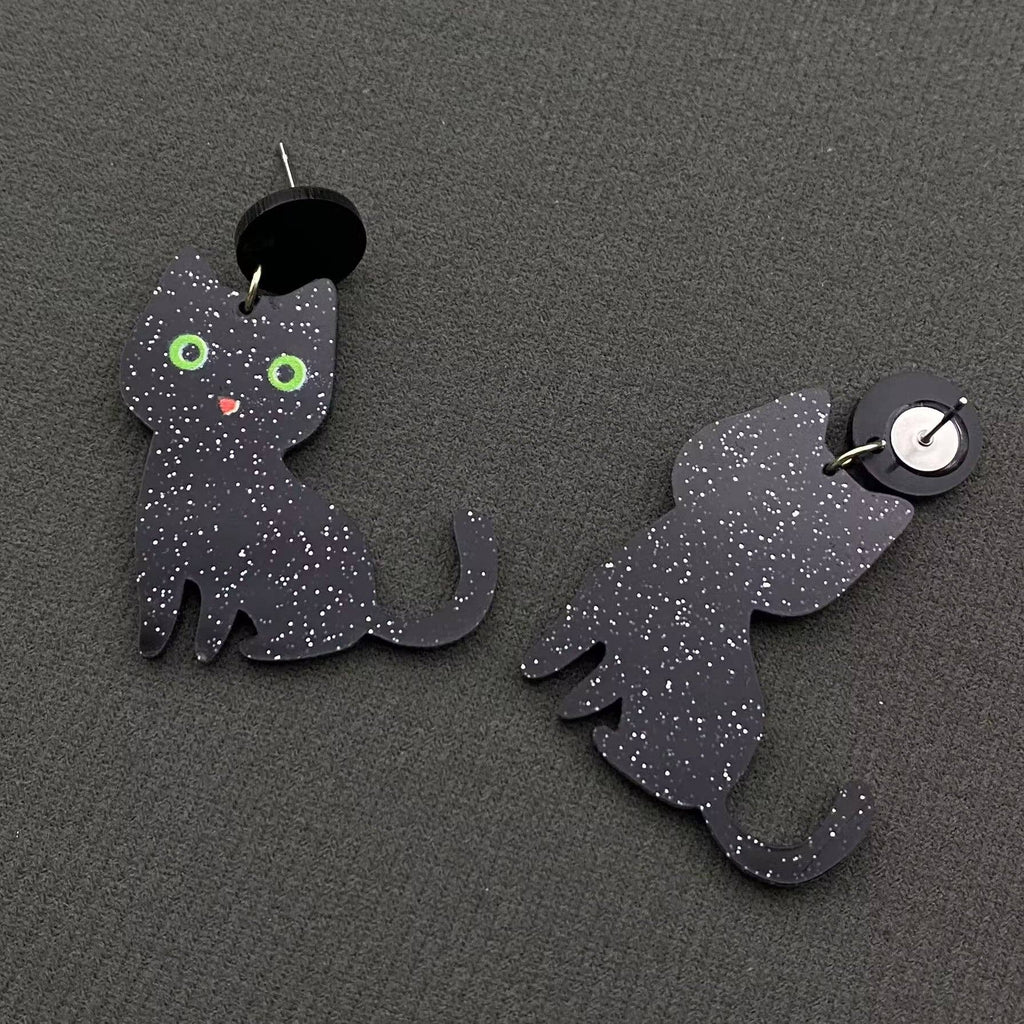Electric Cat Earrings