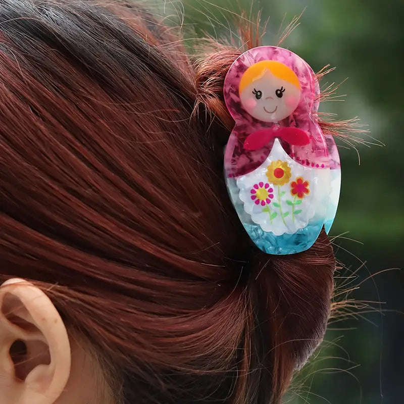 Matryoshka Doll Hair Claw