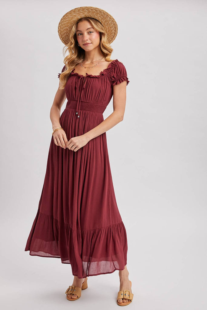Sugar Plum Wine Maxi Dress
