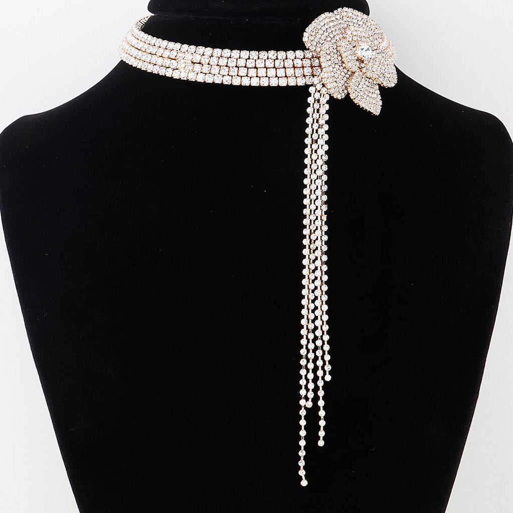 Flapper Glam Blossom Choker
