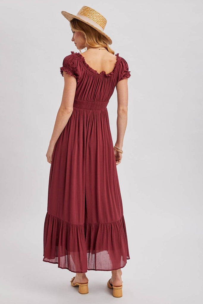 Sugar Plum Wine Maxi Dress