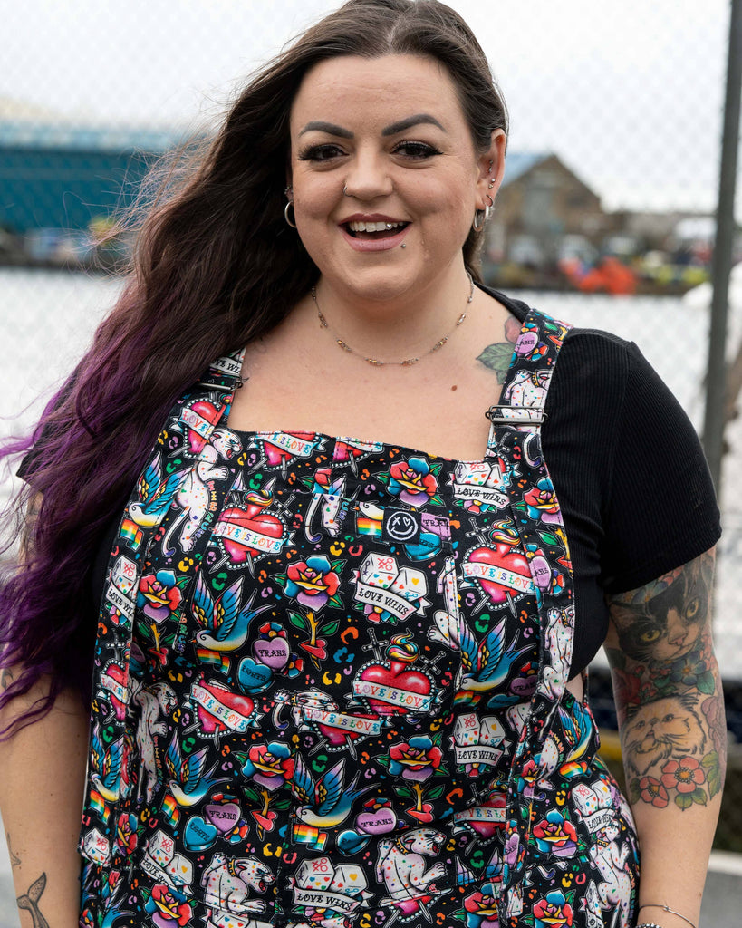 PRIDE Tattoo Stretch Dungarees