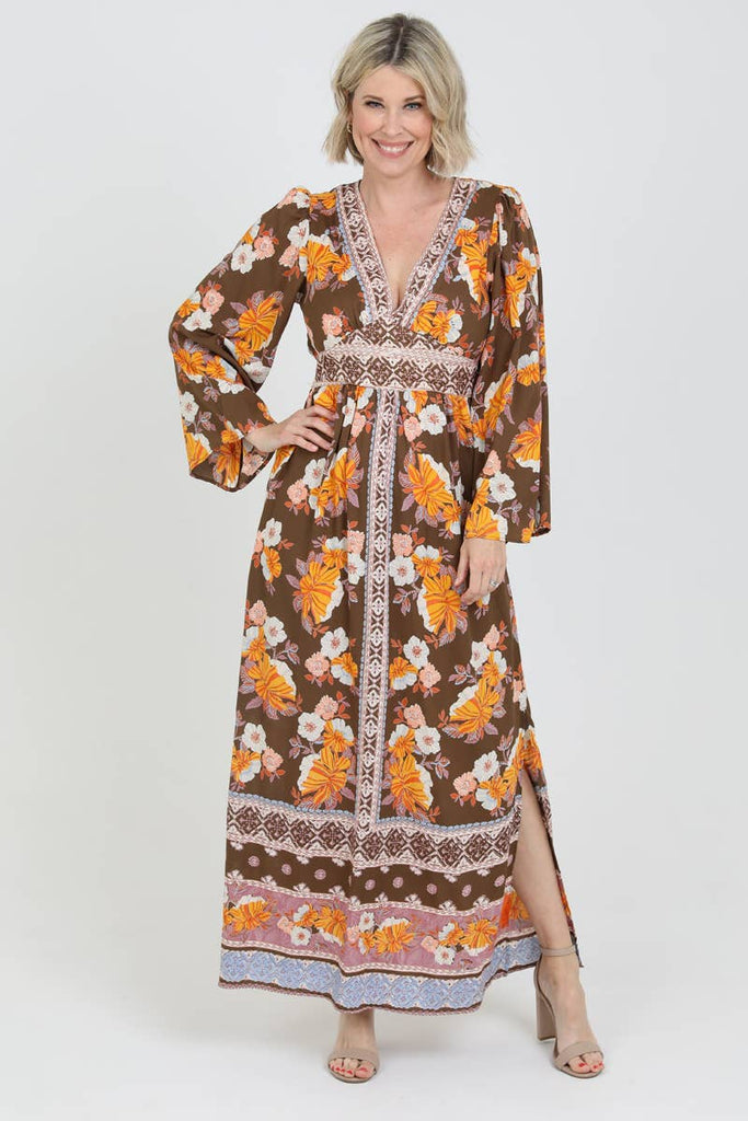 Retro Romp Boho Maxi Dress