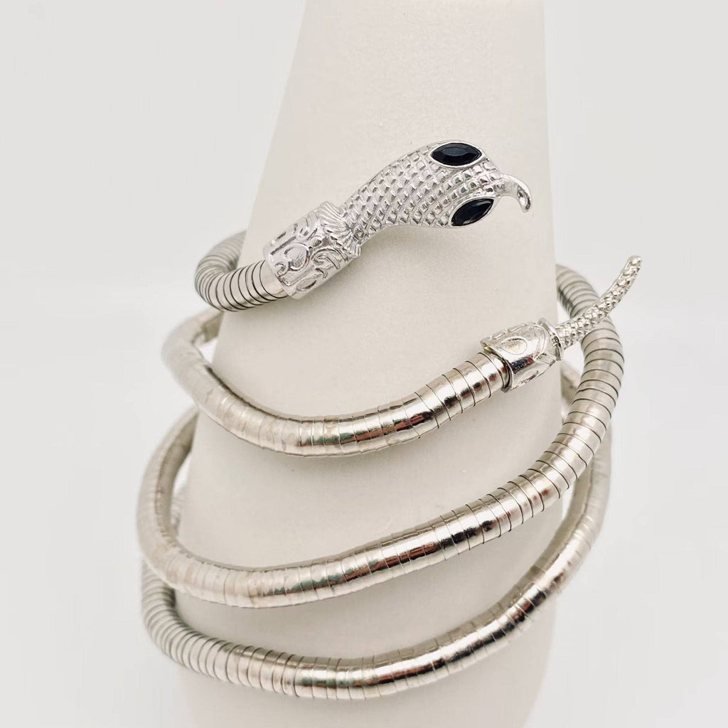 Wrapped Snake Necklace | Bracelet: Silver