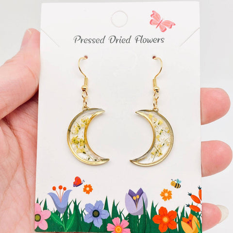 Seed Bead Drop Ball Earrings: