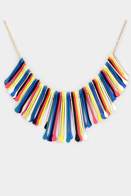 Rainbow Pick-Up Sticks Necklace