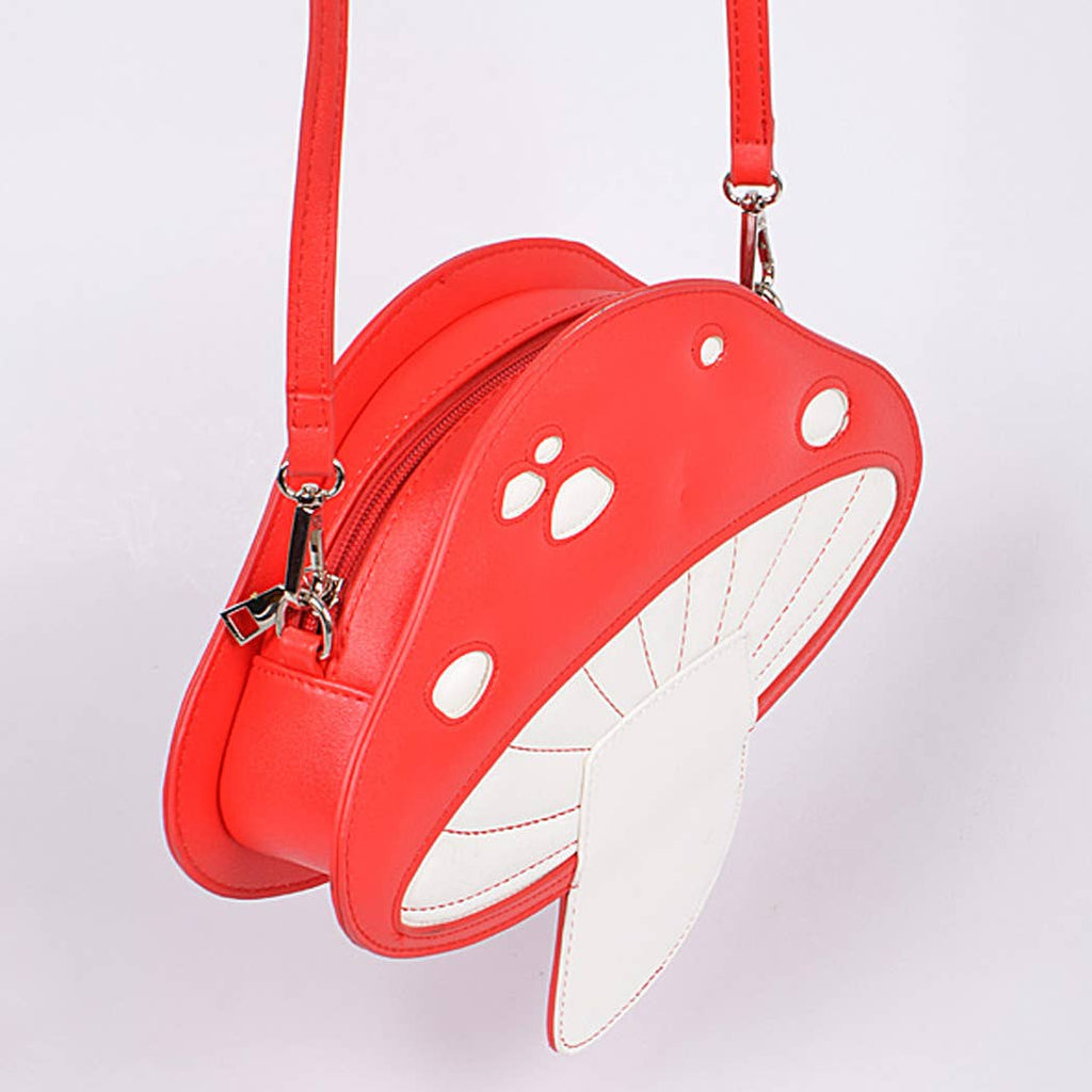 Mushroom Crossbody Bag: Camel