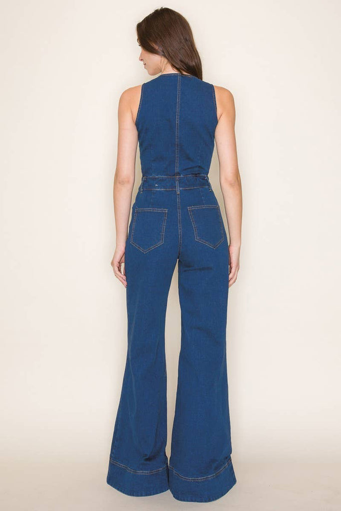 Denim Daisy Jumpsuit