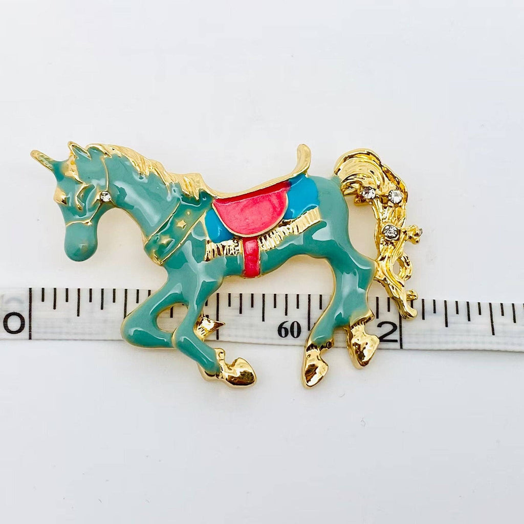Unicorn Carousel Brooch