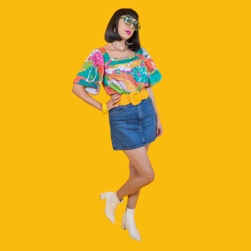 Rainbow Valley Peasant Top
