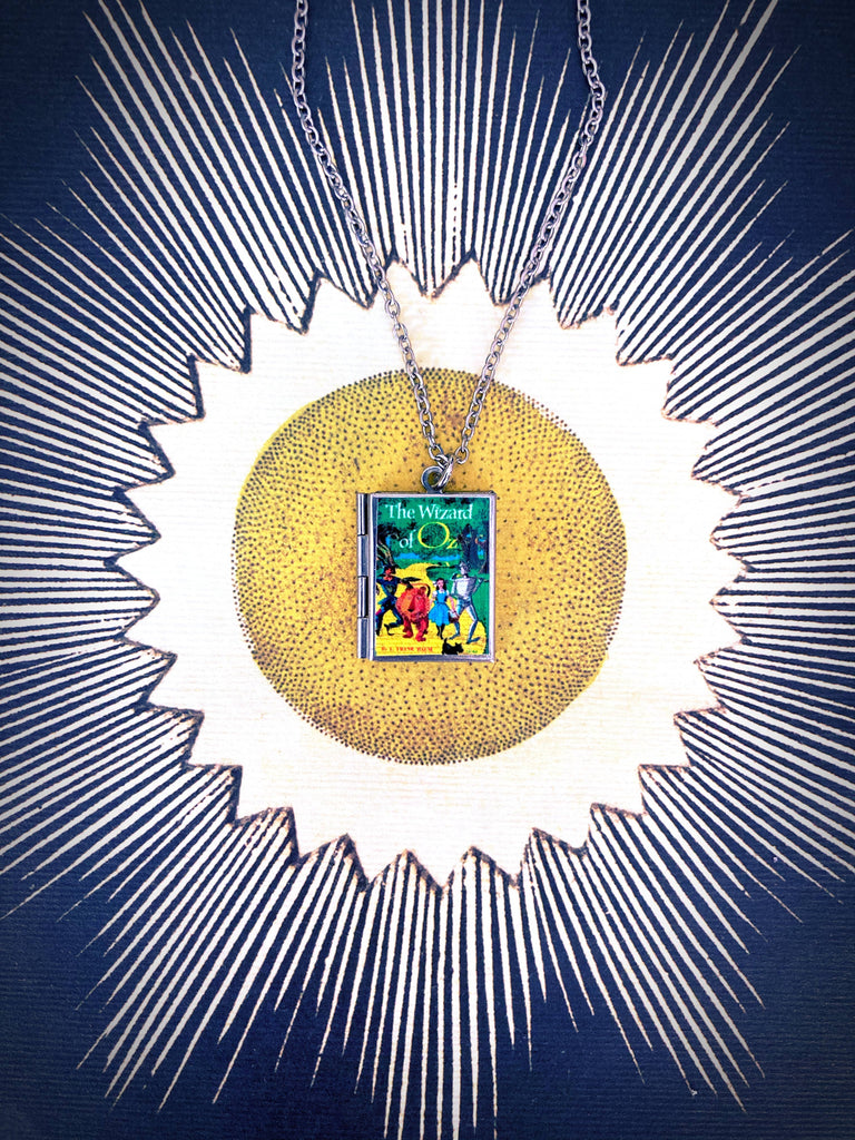 Book Locket Necklace - The Wizard of Oz: Stainless Steel