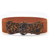 Wide Patent Buckle Belt: Black