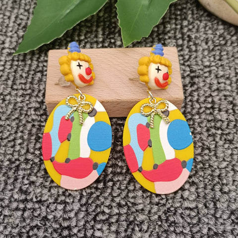 Seed Bead Drop Ball Earrings: