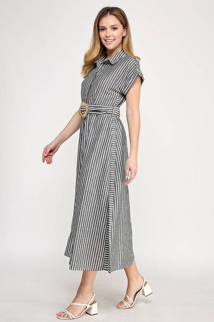 Seaside Stripes Maxi Dress