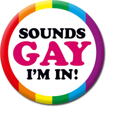 Hello I'm Gay Pin Badge