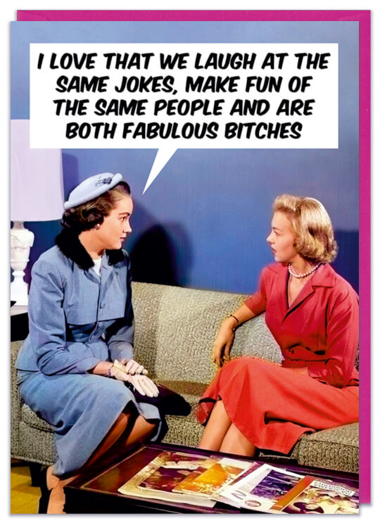I Love That We Laugh Card