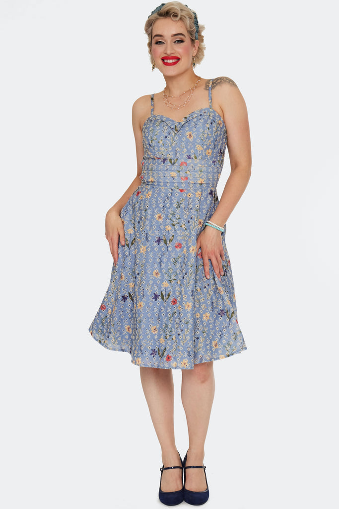 Summer Garden Embroidered Dress