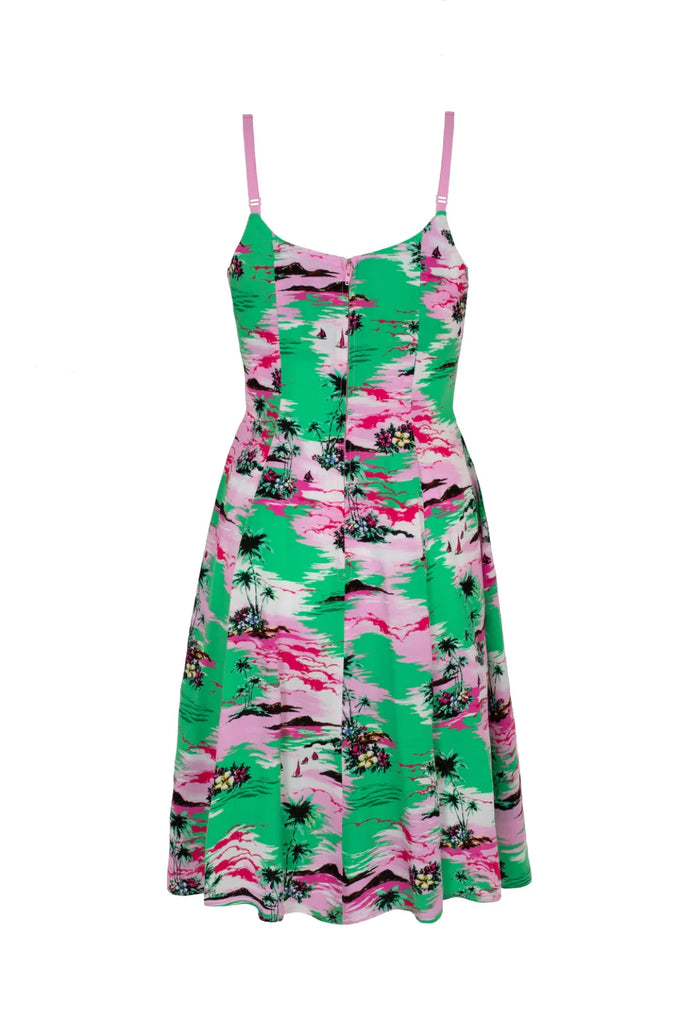 Polynesian Poolside Dress- Only XL