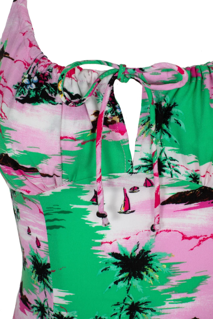 Polynesian Poolside Dress- Only XL