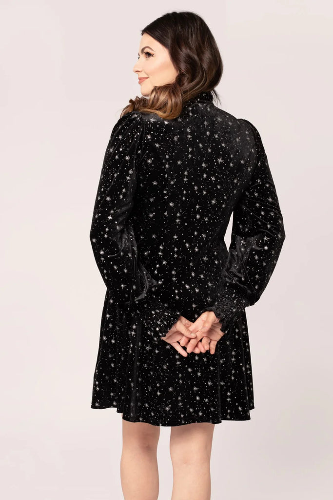 Starry Night Velvet Dress