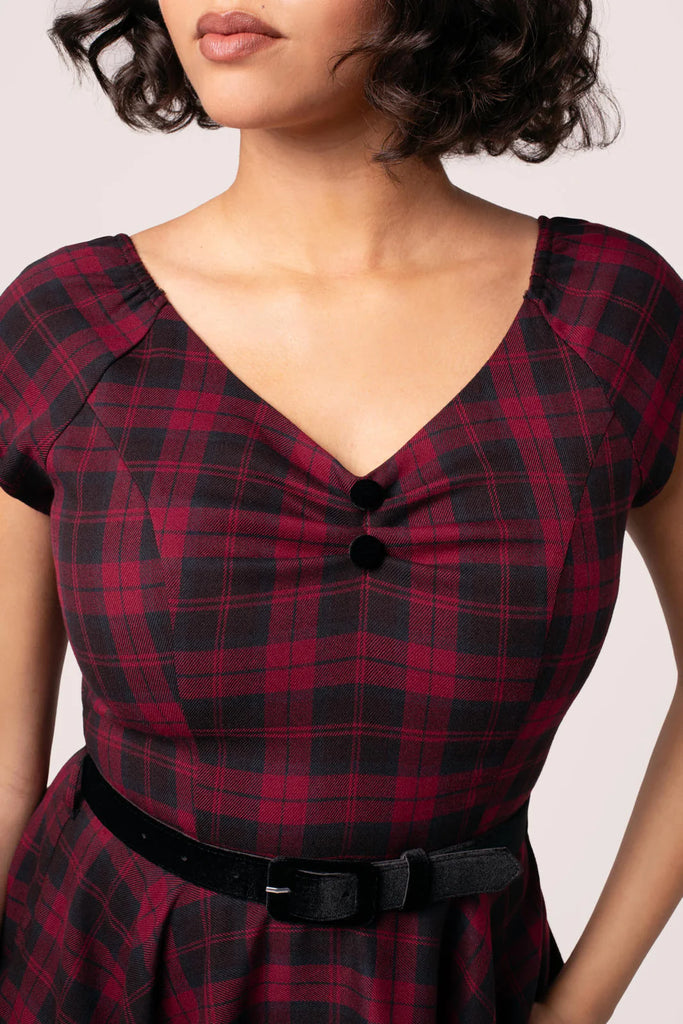 Carmina Tartan Swing Dress