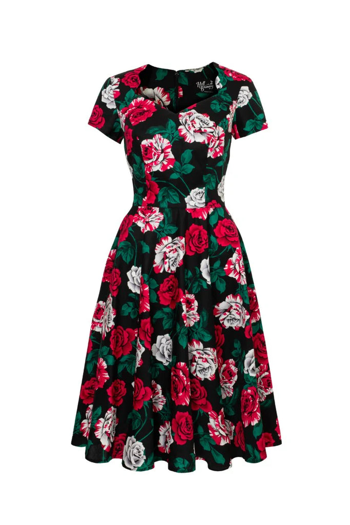 Painted Roses Swing Dress
