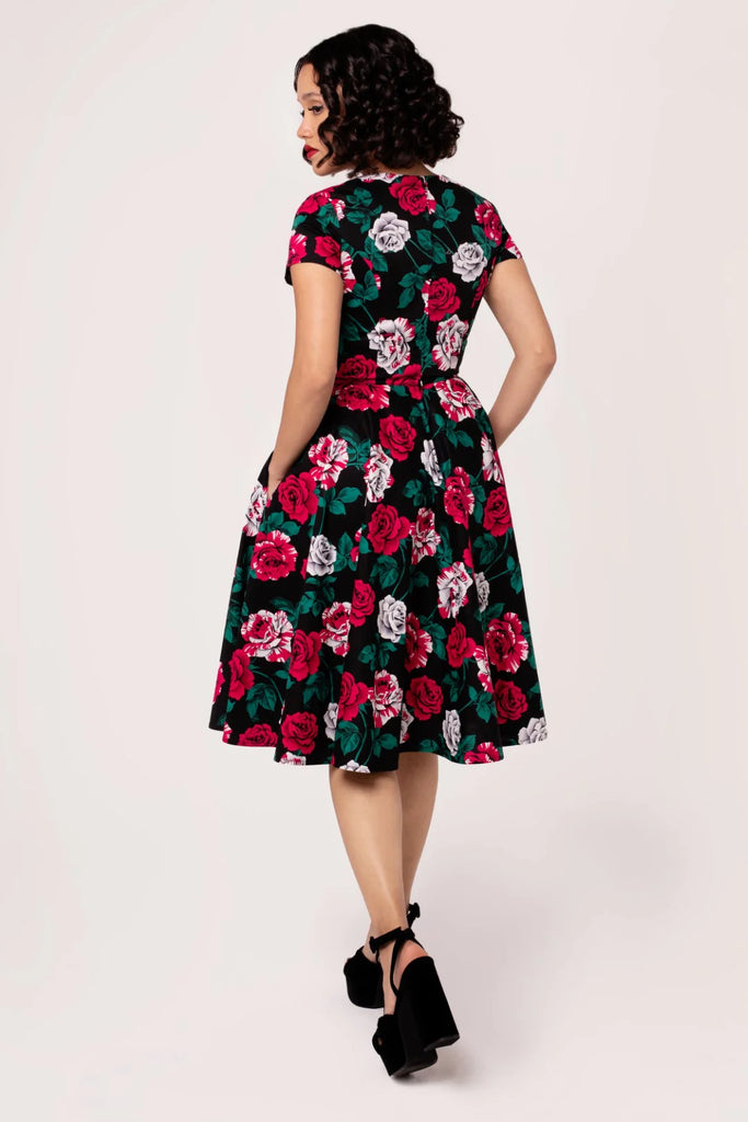 Painted Roses Swing Dress