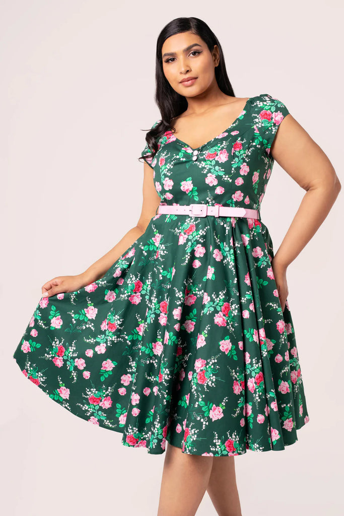 Mabel Rose Swing Dress