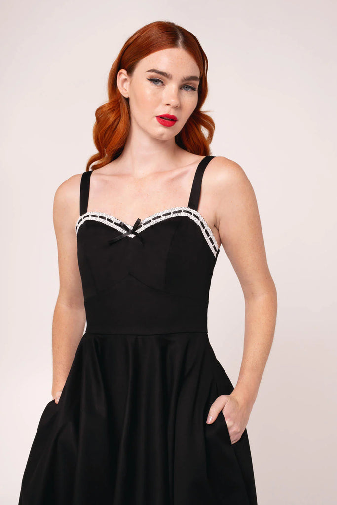 Gracie Black Swing Dress