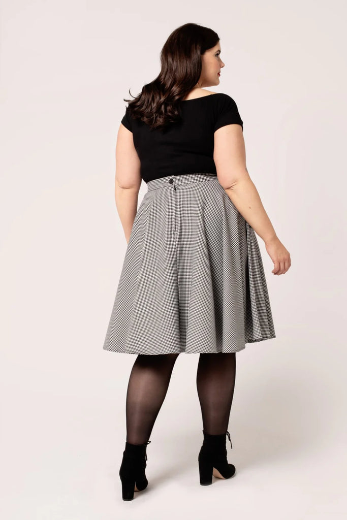 Houndstooth Teddy Skirt