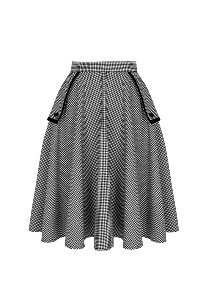 Houndstooth Teddy Skirt