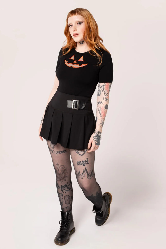 Jack-O-Lantern Knit Top