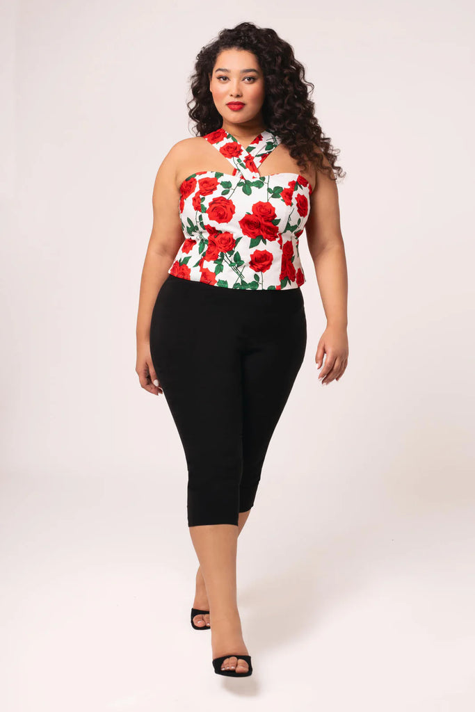 Classic H-Waisted Capri Pants