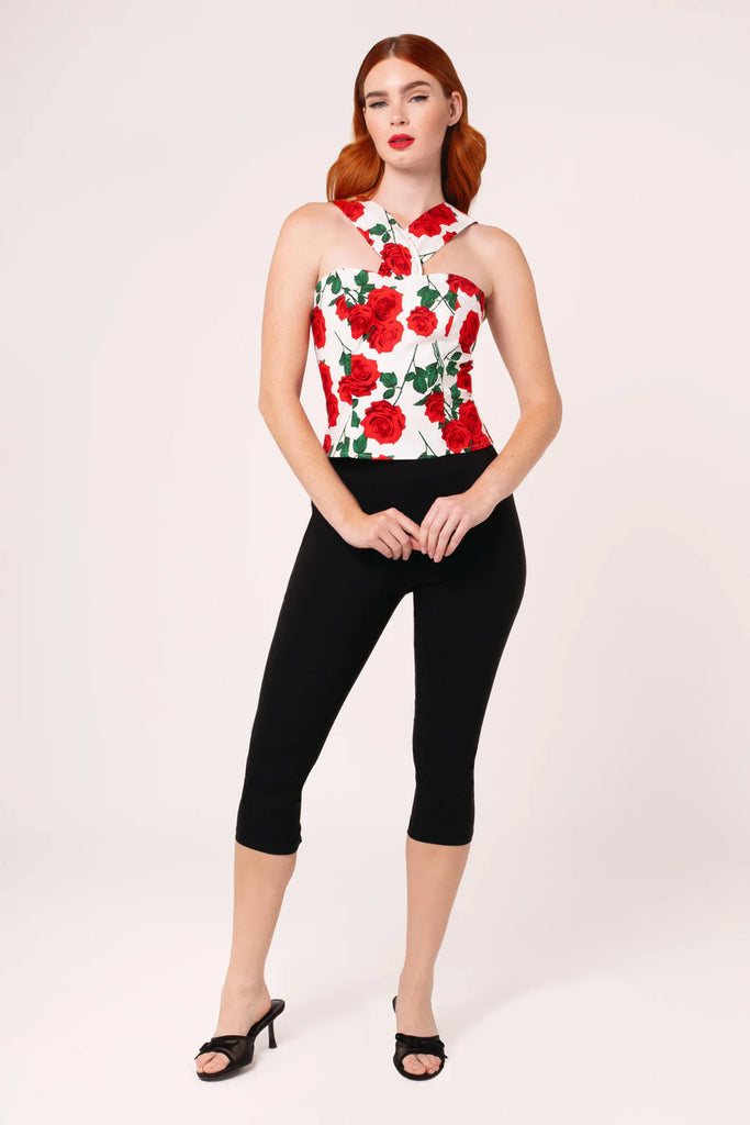 Classic H-Waisted Capri Pants