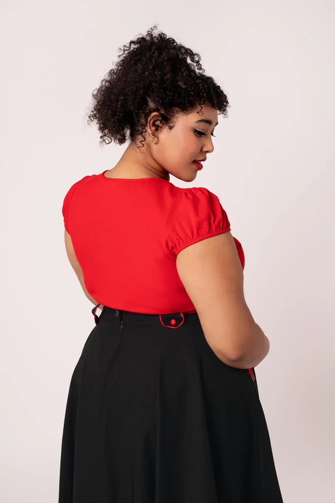 Priscilla Top: Red