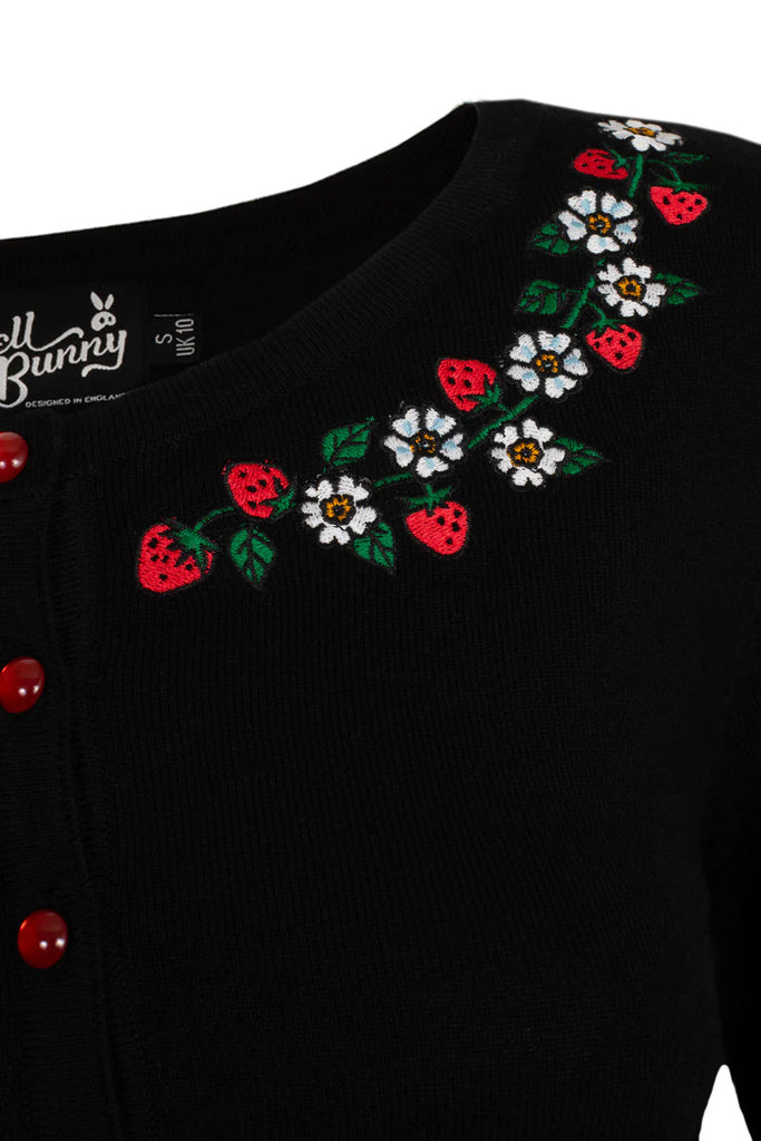 Francoise Strawberry Cardigan