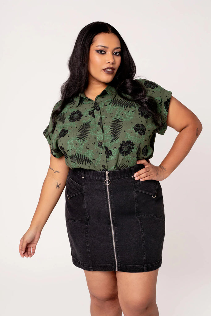 Mystical Moss Button Down Shirt