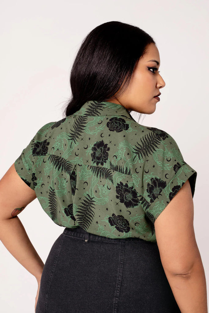 Mystical Moss Button Down Shirt